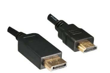 DINIC Kabel Displayport Stecker auf HDMI Stecker, 2m